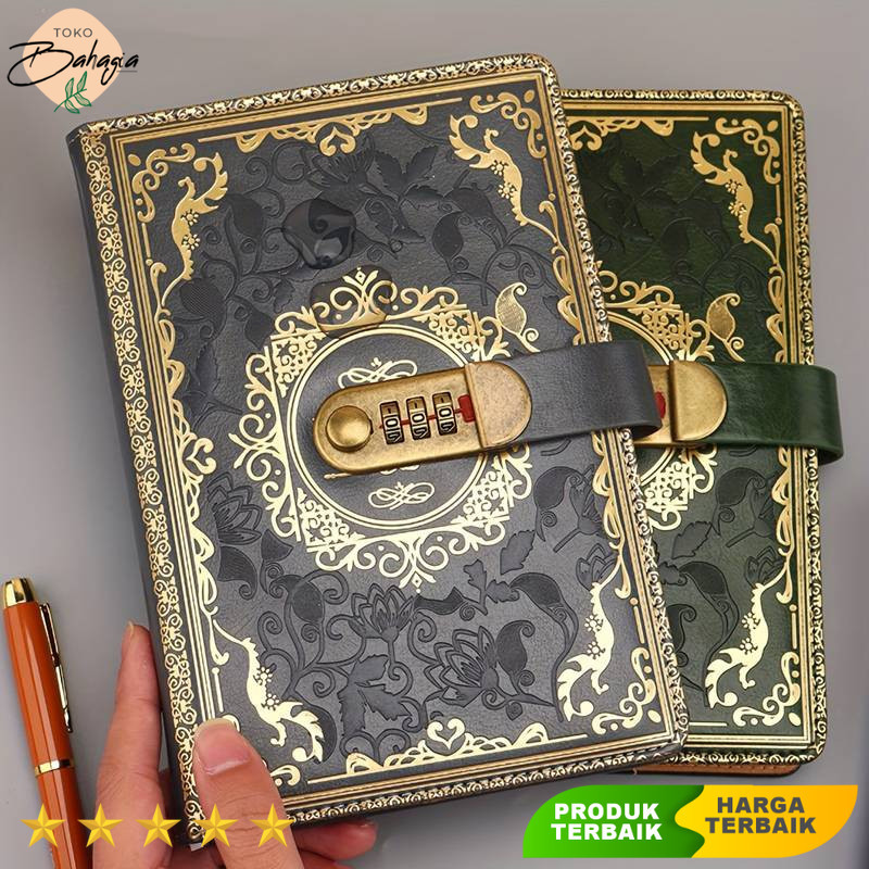 

Buku Jurnal Leather Notebook Diary 200 Halaman with Lock