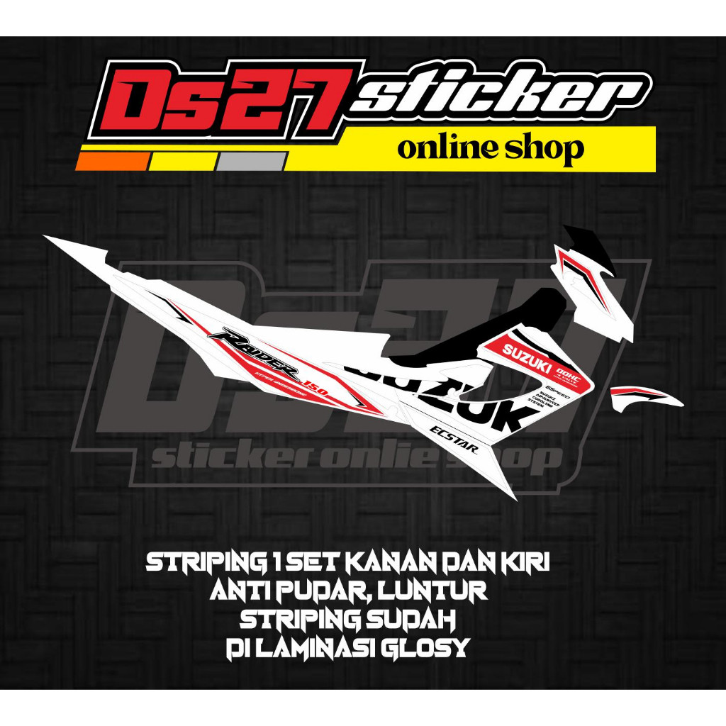 STRIPING SUZUKI SATRIA FU FACELIFT VARIASI STICKER VARIASI SATRIA FU FACELIFT
