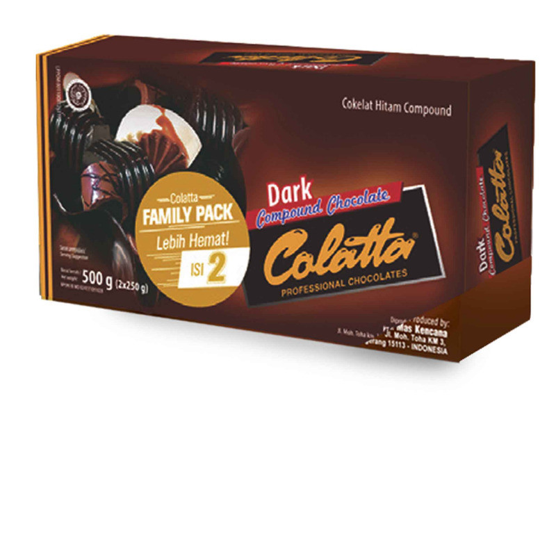 

Colatta Compound Chocolate Dark Duo (Family Pack) Coklat Batang-2x250g