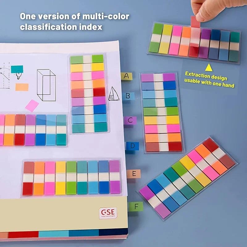 

100-180sheets Transparent Sticky Notes Page Markers Book Tabs Index Sticky Notes Bookmarks Memo Pad Notepad Stickers Stationery