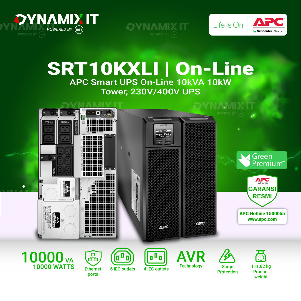 APC Smart-UPS On-Line SRT10KXLI 10KVA 10KW 230V/400V UPS 10KVA