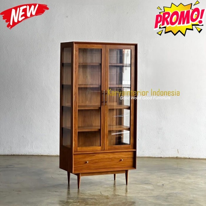 lemari buku  jati solid lemari buku jati  Karya nterior