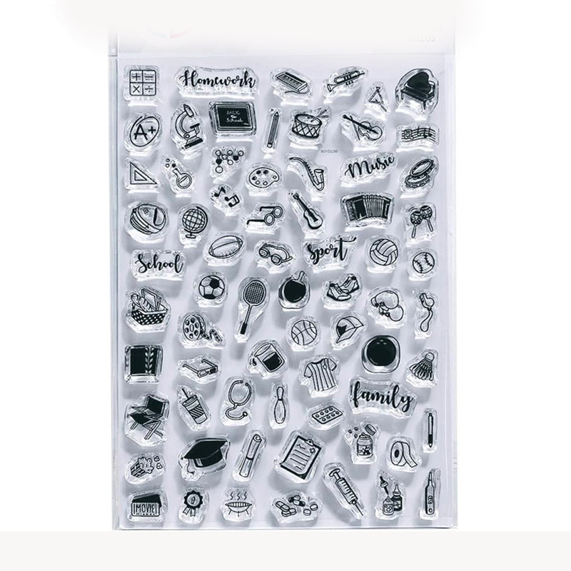 

New sport Transparent Silicone Clear Rubber Stamp Cling Diary Scrapbooking DIY