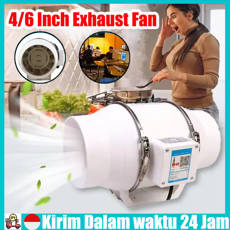 【Stok Siap】Blower Ventilasi Kipas Saluran Sebaris Blower Ventilasi Pembersihan Saluran Segaris Inlin