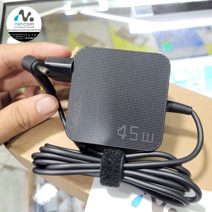 Charger Adaptor Laptop Asus ( 45W ) 19V-2.37A DC: 4.0*1.35mm NEW LOGO 45W netcomp