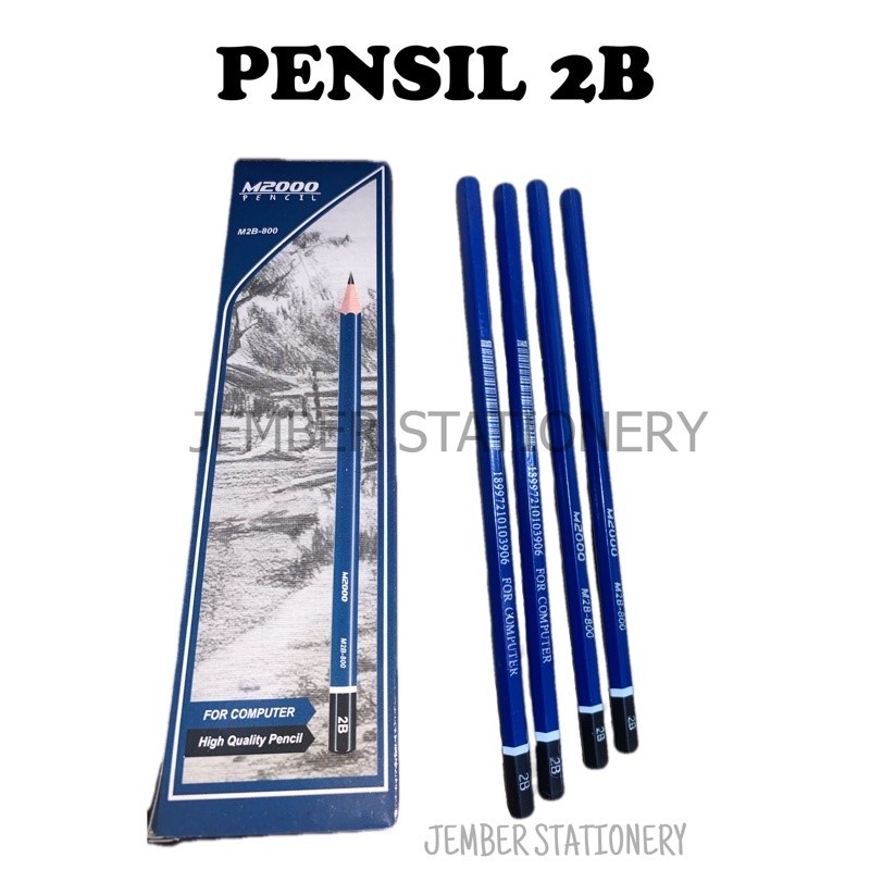 

(12pcs) Pensil M2000 Biru
