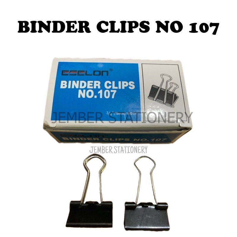 

(12pcs) Binder Clips No 107