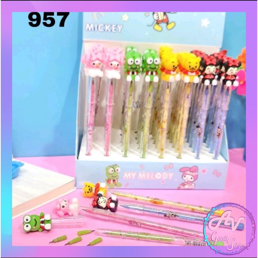 

1Pcs Pensil Bensia Boneka Karakter / 1buah Pensil Bensia Susun Fancy Lucu / Pensil Sambung