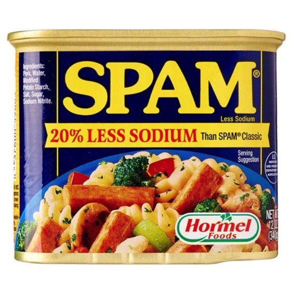 

Hormel Spam Less Sodium / Daging Babi Olahan 340 Gr