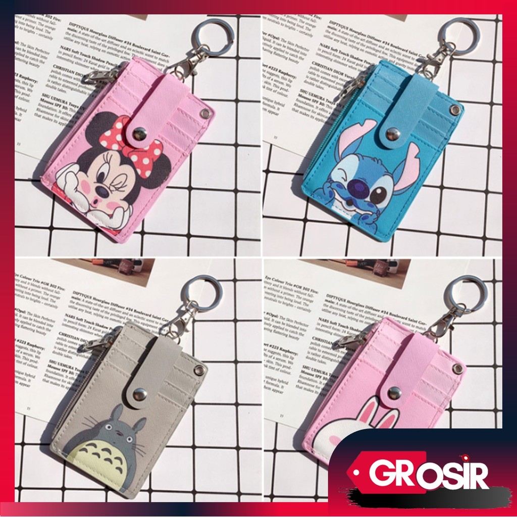 

Grosir - D6462 Card Holder & Slot Koin / Name Tag ID Card Motif Karakter / Gantungan Lucu Kartu Nama / ID Card Lanyard Slot Koin