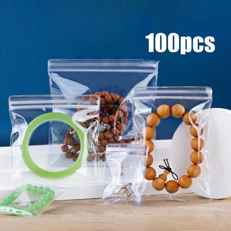 

Ukuran 5x7cm /6*8cm 100pcs Plastik Klip Mika Untuk Mengumpulkan Perhiasan, Tebal Plastic Clip, Lock Plastic Bags