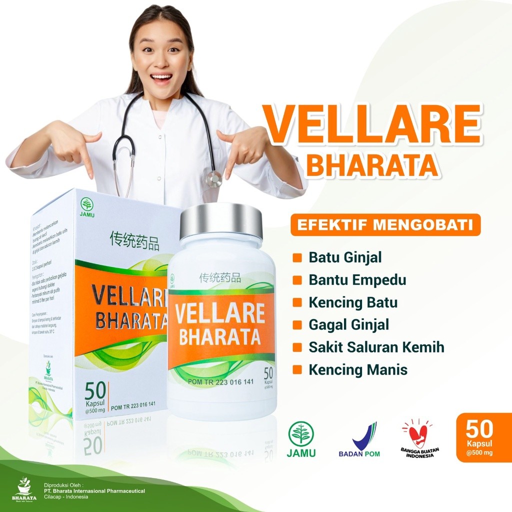 Obat Batu Ginjal Paling Ampuh - Obat Batu Empedu Ampuh - Obat Kencing Batu Ampuh - Vellare Bharata -
