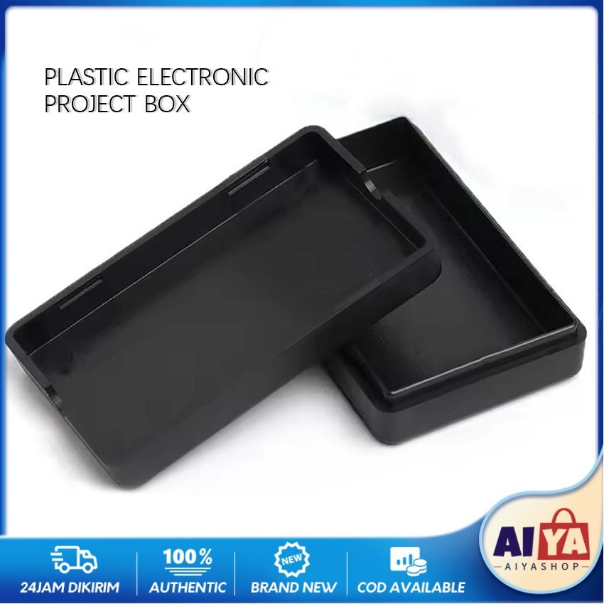 Box Project Kotak Box Elektronik Hitam X20 10x6x2.5cm / Tempat Rakit Kompnen Elektronik DIY