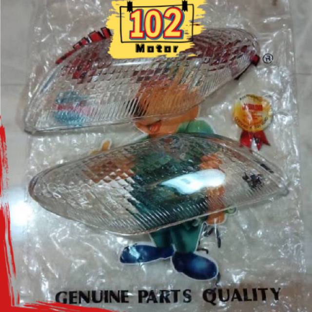 Mika Lampu Sen Depan Putih / Oranye Bening Yamaha F1Z R 2001 2002 2003 2004 2005 WIN | kaca riting s