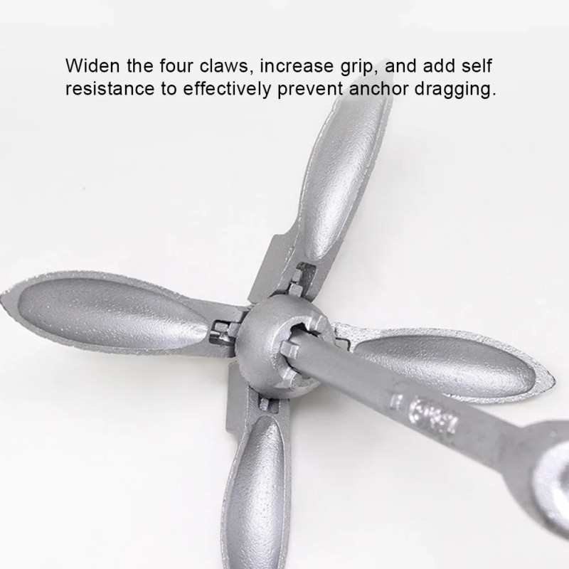 Jangkar Perahu Karet Kayak Anchor 0.7Kg/1.5Kg Jangkar Kayak Jangkar Kapal Lipat Alat Kapal