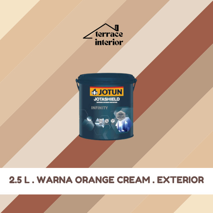 Cat Tembok Exterior Infinity Jotun warna Orange 2.5 L