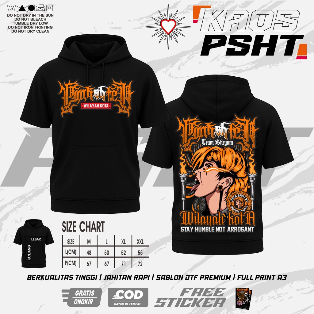 T-shirt Hoodie Punkshter Wilayah Kota Team Shenyum Motif Terbaru Tidak Mudah Luntur