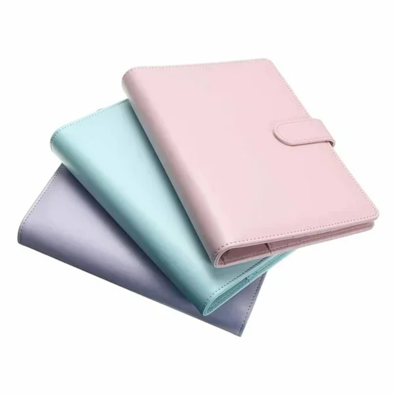 

Vintage Refillable Notebook A5 A6 File Folder Notepad Cover Leather Ring Binder Office Documents Organizer Paper Storage