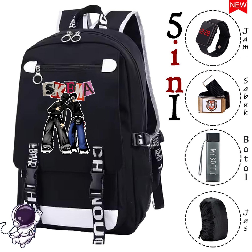 WBS - tas skena - tas bintang skena - tas kalcer skena -backpack skena 5IN1 -tas anak karakter skena