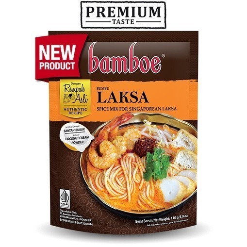 

JOSCELLY.ID BAMBOE Premium / Authentic Recipe Bumbu Laksa Spice Mix for Singaporean Laksa