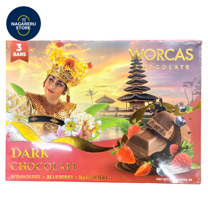 

Worcas chocolate dark chocolate 3 bars (3 x 50gr) 150gr
