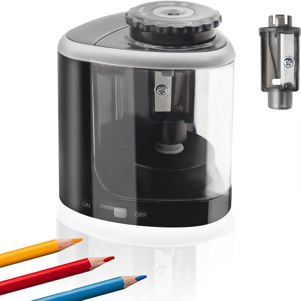 

Battery Pencil sharpeners for Colored Pencils, Portable Pencil Sharpener for #2 No.2 Pencils (6-8mm), Battery Operated sharpen
