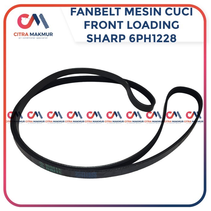 (FS) Fanbelt Mesin Cuci Sharp Front Loading 6ph1228 Tali Kipas ES FL 860S
