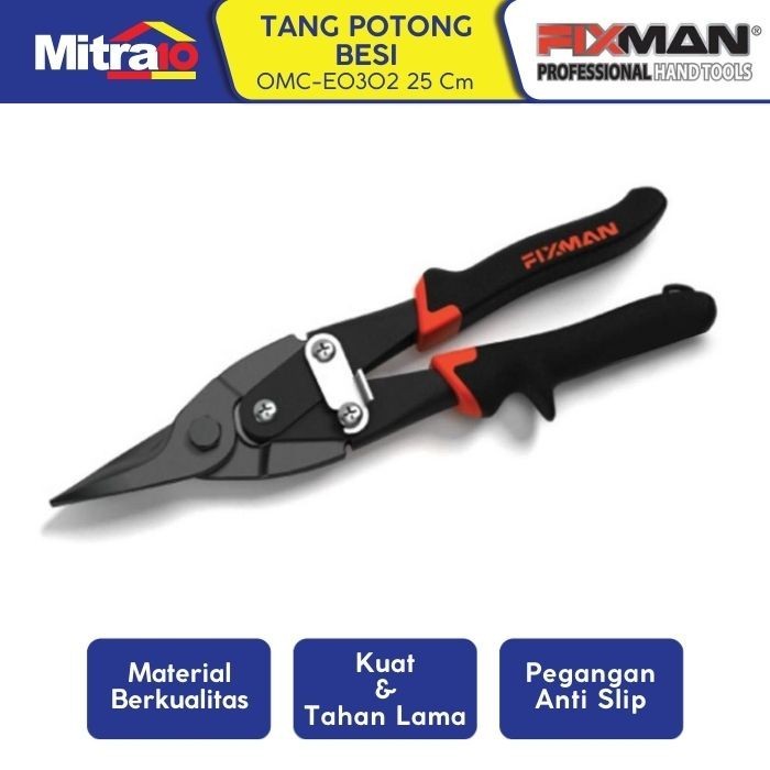 

Fixman Omc-E0302 Tin Snips-Straight Cut 250Mm