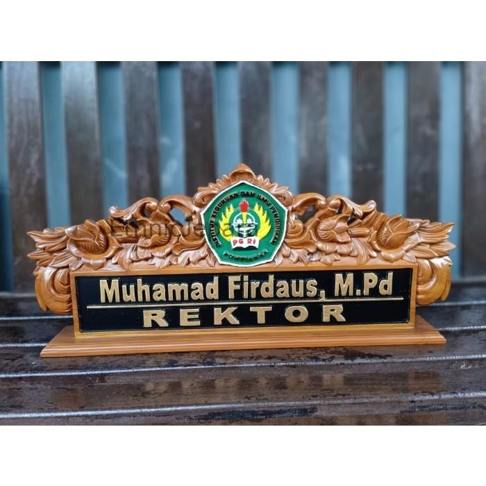 

PAPAN NAMA KAYU + PAPAN NAMA REKTOR + PAPAN NAMA MEJA UKIR + CUSTOM Termurah Seindonesia EJ4354
