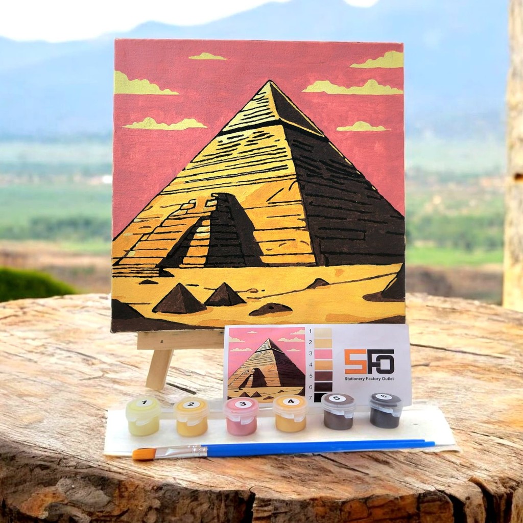 

DIY Paint By Numbers Kit 1 Set - Pyramid Egypt AM - SFO Semarang Official
