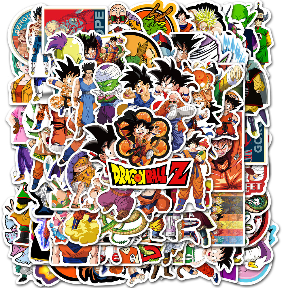 

100pcs Dragon Ball Animes Cartoon Graffiti Stickers Phone Guitar Laptop Notebook Suitcase Cup Waterproof Sticker Decals Toys