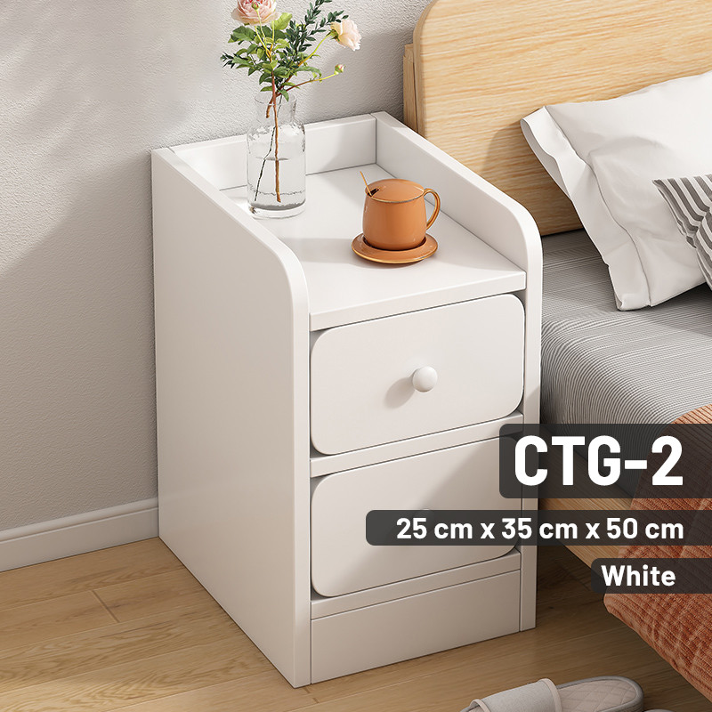 FurnitureWorldHome - Meja Kecil - Meja Samping Minimalis - Meja Kecil Kamar Bahan Kayu Kokoh