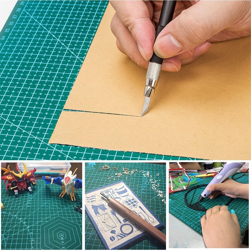 

Cutting Mat Alas Potong Kertas A4 30x22cm PVC Board Tool Double-sided Alat Lapis Pad Dua Sisi