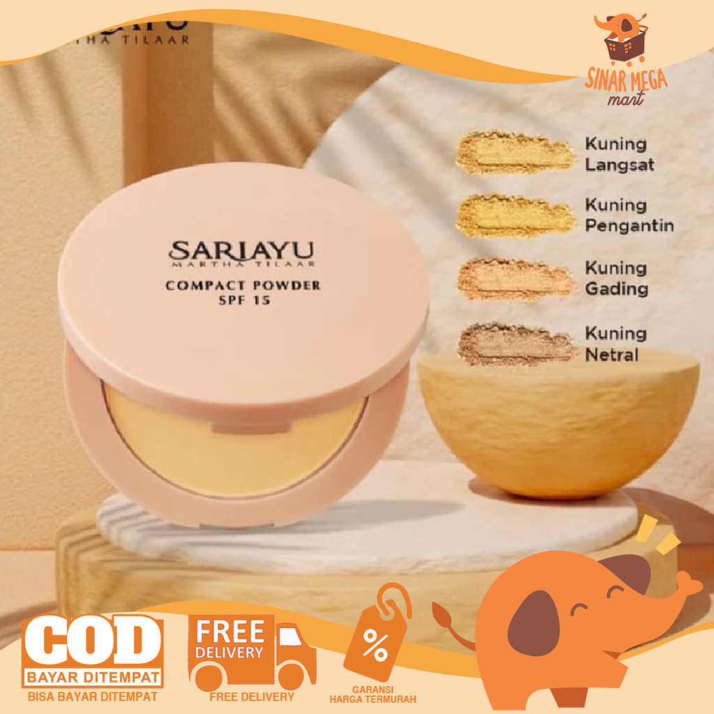 SARI AYU SARIAYU Compact Powder SPF 15 - Bedak Padat Natural Color 15gr