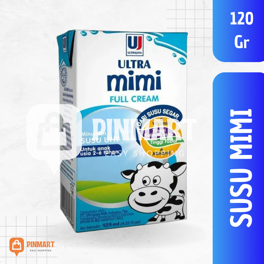 

Susu Ultra MIMI Kids UHT Full Cream Coklat Stroberi Vanila 125 ML