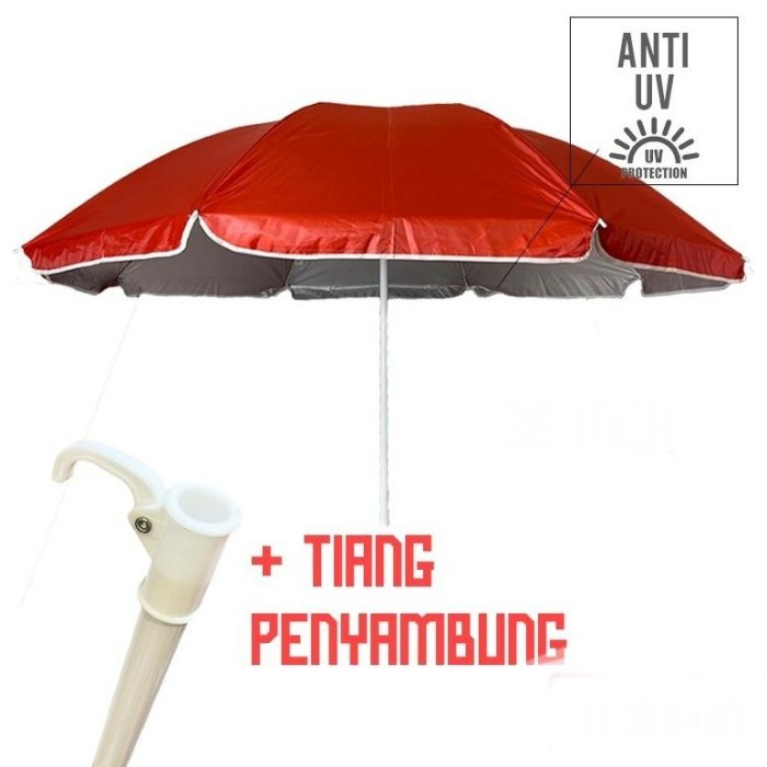 payung UV 300cm PAYUNG PANTAI POLOS anti UV 300CM/ Payung Cafe / Payung Tenda Polos anti UV 300cm Pa