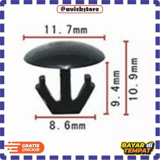 Kancing Klip Clip Karet Kap Mesin Honda Crv,Odyssey,Stream,HRV,Accord
