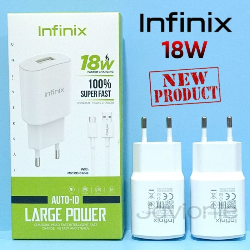 Charger Cas Casan HP INFINIX HOT 9 10 10S 11 12i 20i NFC Play Original Micro USB Fast Charging 10W 1