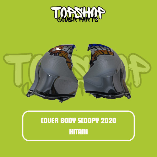 Win - Cover Body Scoopy Prestige Hitam K2F 2020 2021 2022 2023 Bodi