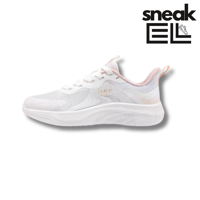361° Fashion Simple Wear Resistant Breathable Low-Top Smoke Green Original Sepatu Running Pria/Runni