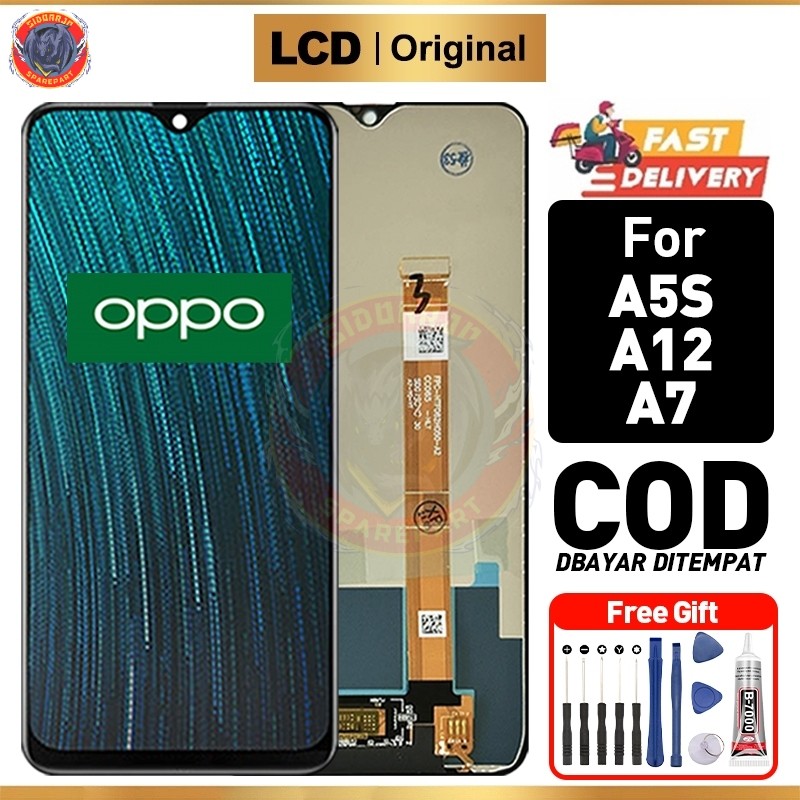 Lcd Oppo A5s Lcd Oppo A12 Lcd Oppo A7 Original Fullset Touchscreen Hp Ori Asli Compatible For Glass 