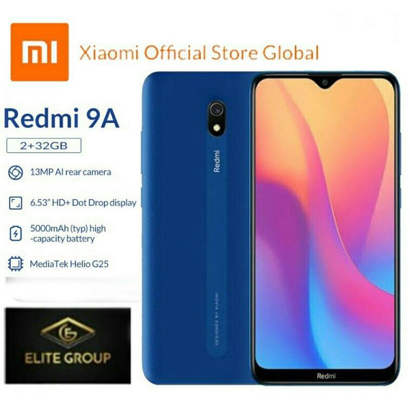 XIAOMI REDMI 9A RAM 2/32 GARANSI RESMI