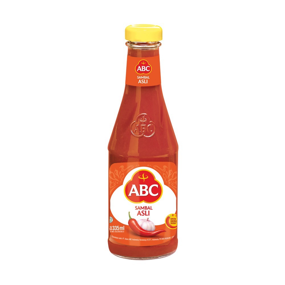 

ABC Sambal Pedas Asli Botol 335 Ml
