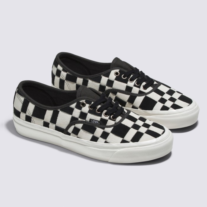 VANS AUTHENTIC 44 DX WOVEN CHECKERBOARD BLACK WHITE ORIGINAL
