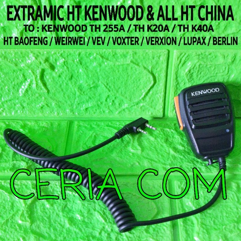 EXTRAMIC HT BAOFENG WEIRWEI LUPAX VOXTER / EXTRA MIC HT CHINA WEIRWEI BAOFENG LUPAX KENWOOD MURAH