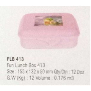 FUN LUCH BOX FLB413 OWL PLAST / TEMPAT MAKANAN