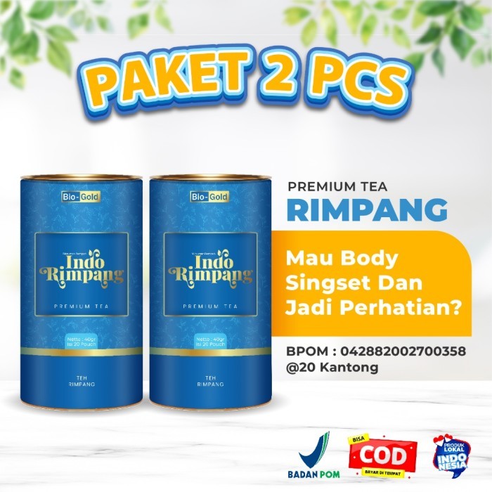

Bio Gold Teh Indo Rimpang 2 Pcs Pelangsing Menurunkan Berat Badan Diet Detox BPOM