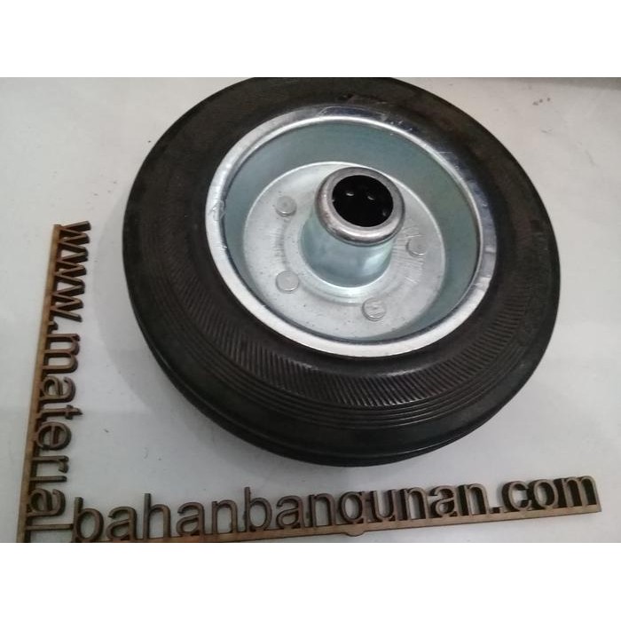 roda ass gerobak 6 inch ban karet roda trolley roda troli plek besi