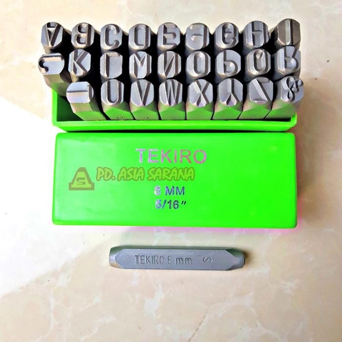 

Mata Ketok Huruf 8mm Alphabet Set TEKIRO GT-LP1263 Letter Punch A-Z &