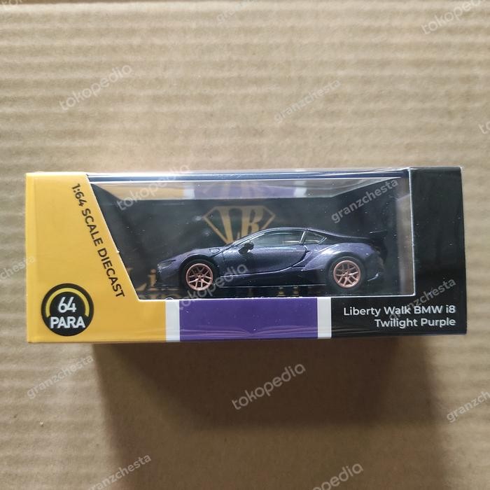 DIECAST PARA64 LIBERTY WALK LBWK BMW i8 TWILIGHT PURPLE